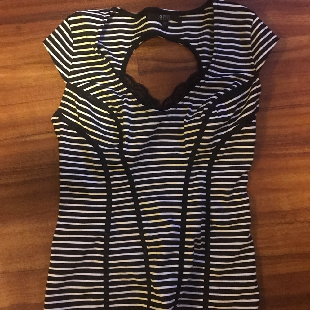 Guess corset lining cutout top